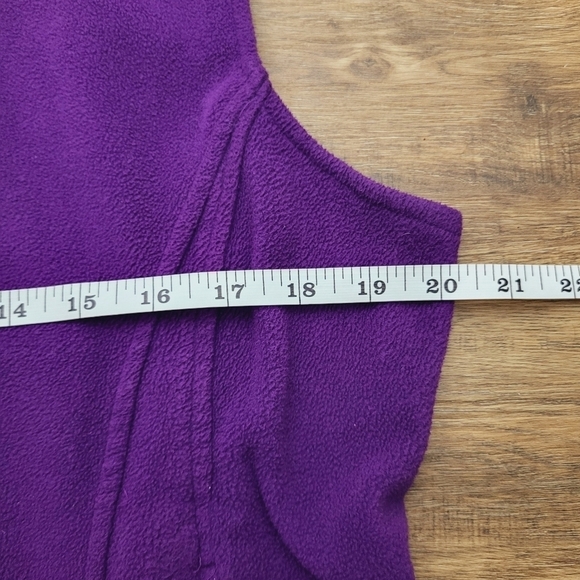 Gander Mountain Purple Fleece Vest Women's Size‎ Large Vintage Zipper Sleeveless - Picture 8 of 9